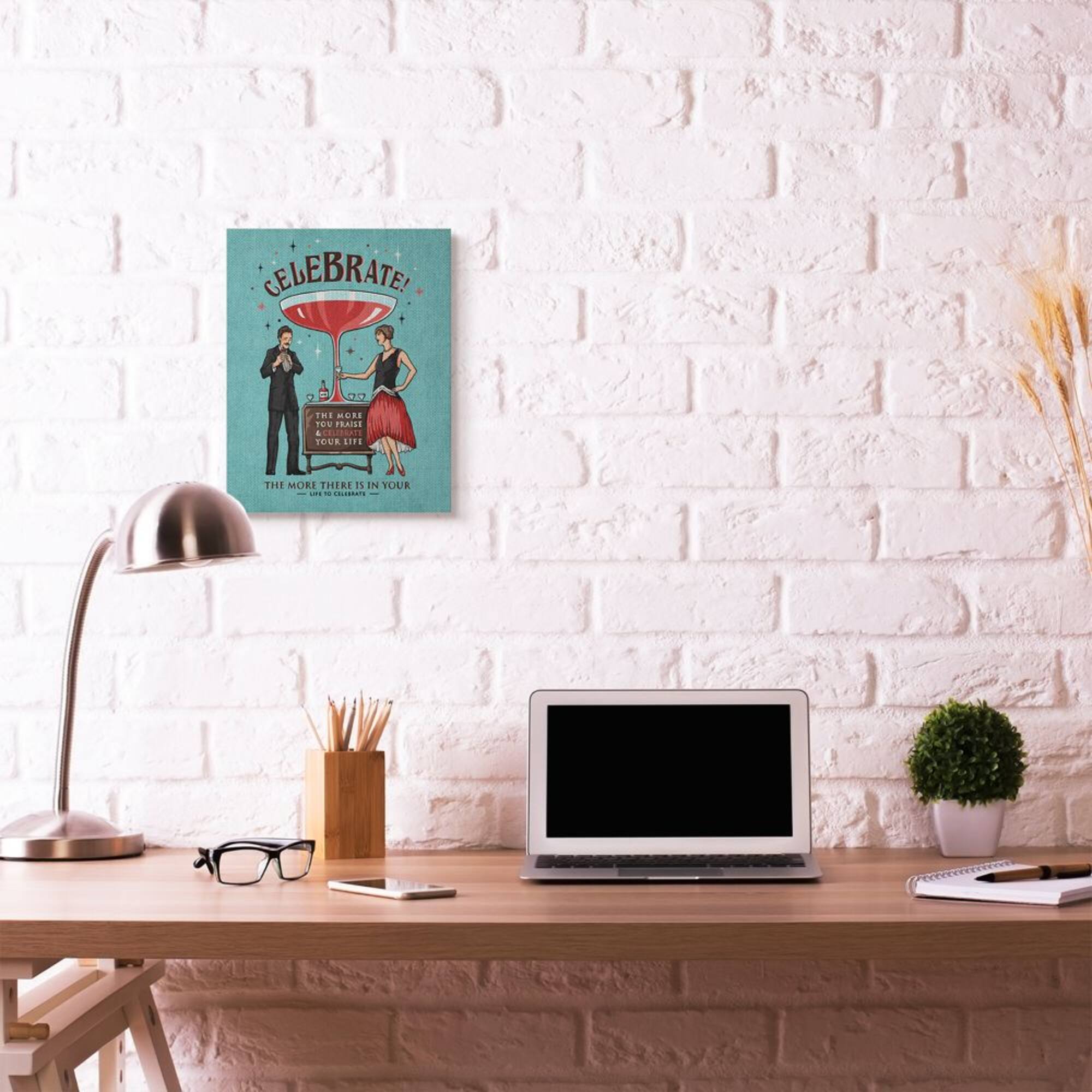 Stupell Industries Celebrate Canvas Wall Art